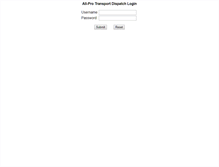 Tablet Screenshot of dispatch.all-protransport.com