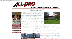 Desktop Screenshot of all-protransport.com