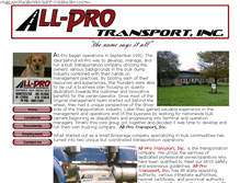 Tablet Screenshot of all-protransport.com